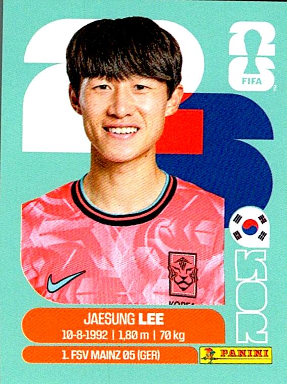 STICKERS FIFA WORLD CUP 2026 JAESUNG LEE NºKOR 10