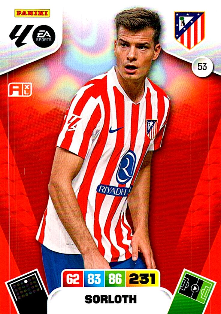 ADRENALYN LA LIGA 2025/2026 SORLOTH ATLETICO DE MADRID Nº53