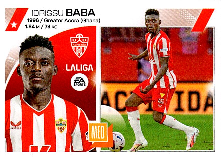 LIGA ESTE 2023/24 BABA UD ALMERIA Nº15 BIS COLOCA TERCERA EDICION