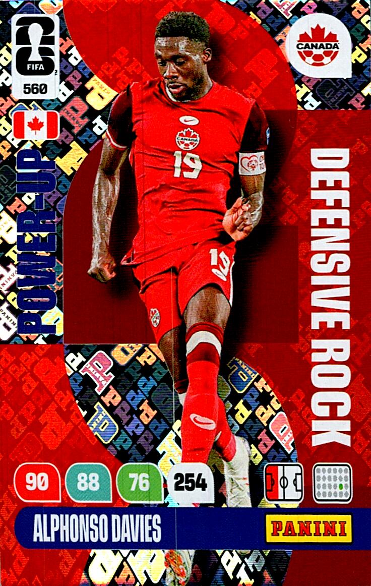 ADRENALYN WORLD CUP 2026 ALPHONSO DAVIES DEFENSIVE ROCK Nº560