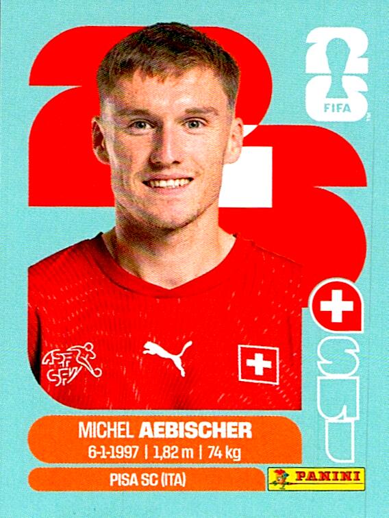 STICKERS FIFA WORLD CUP 2026 MICHEL AEBISCHER NºSUI 16