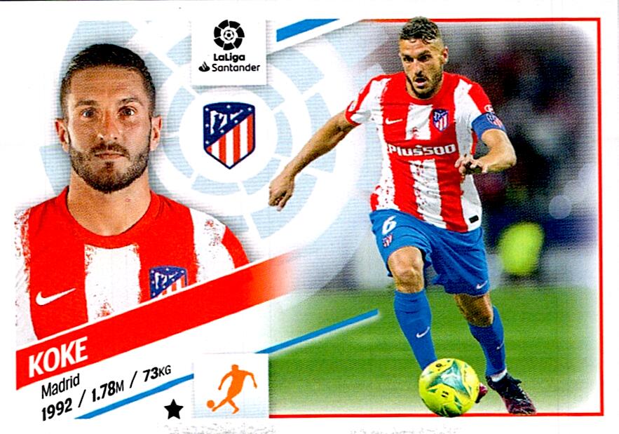 Cromo Liga Este 2022/2023 KOKE ATLETICO DE MADRID Nº12