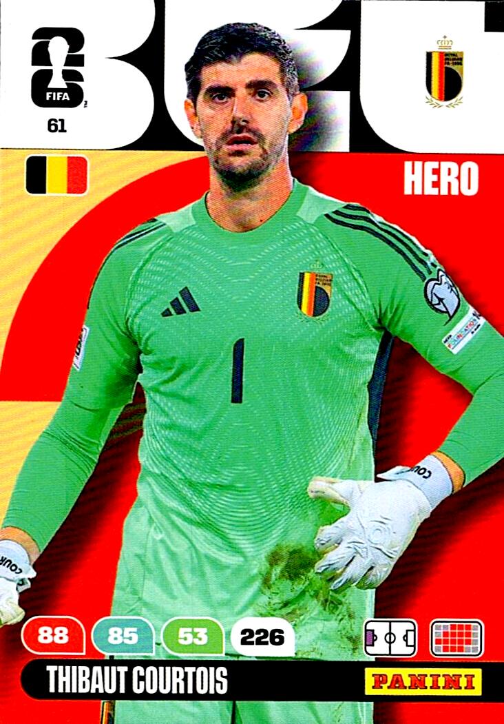 ADRENALYN WORLD CUP 2026 THIBAUT COURTOIS BELGIUM Nº61