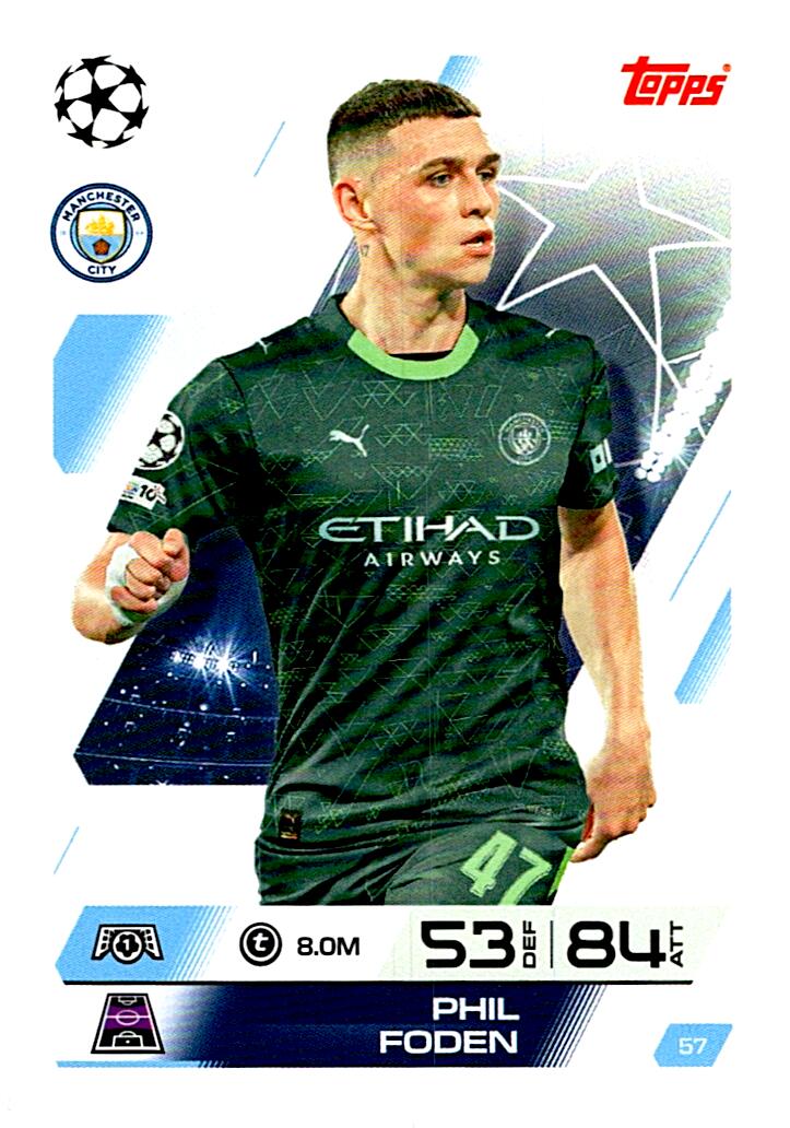 MATCH ATTAX CHAMPIONS LEAGUE 2025/2026 PHIL FODEN Nº57