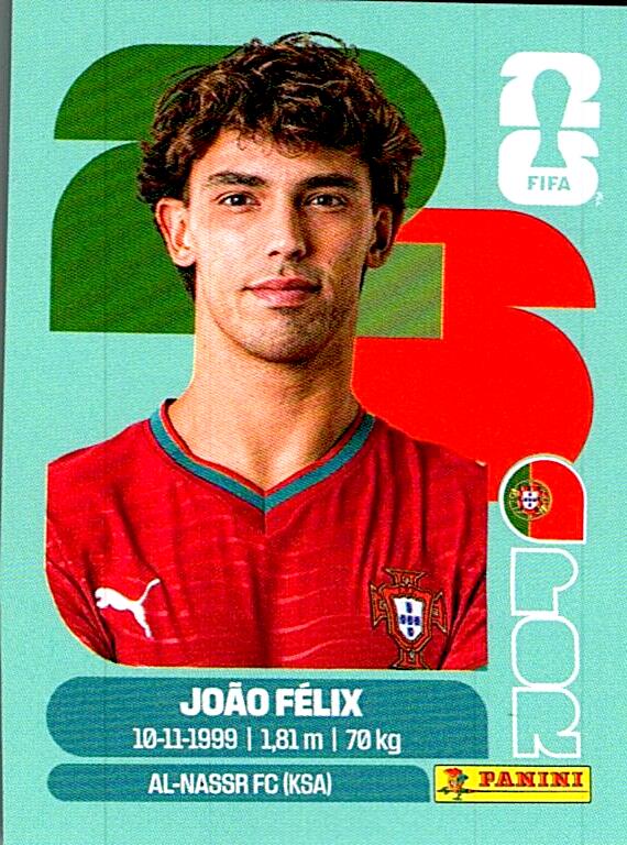 STICKERS FIFA WORLD CUP 2026 JOAO FELIX NºPOR 17