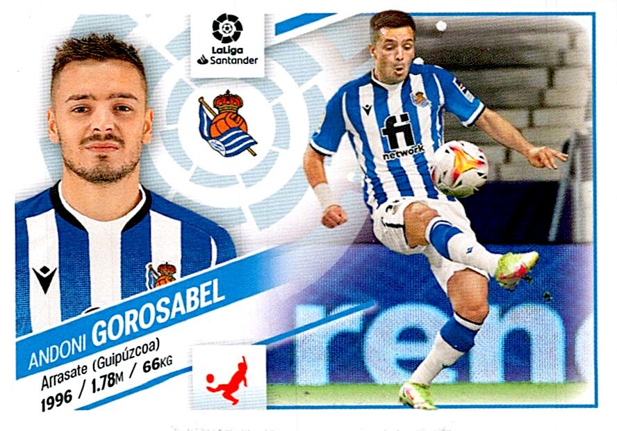 Cromo Liga Este 2022/2023 GOROSABEL REAL SOCIEDAD Nº5