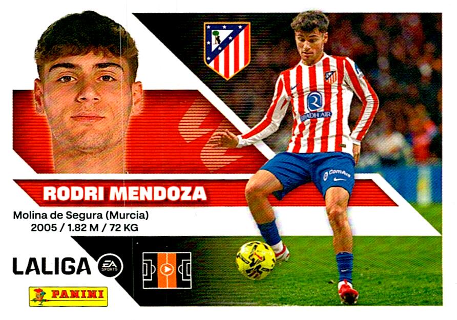 LIGA ESTE 2026/2027 RODRI MENDOZA ATLETICO DE MADRID Nº14A