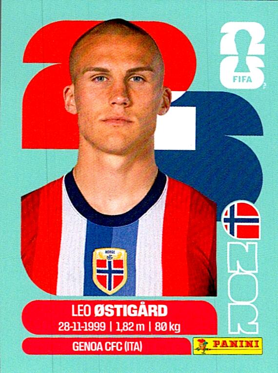 STICKERS FIFA WORLD CUP 2026 LEO OSTIGARD NºNOR 4