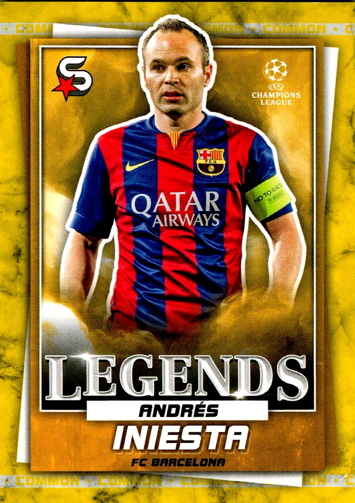 TOPPS SUPER STARS UCL 2022/2023 ANDRÉS INIESTA LEGEND Nº195