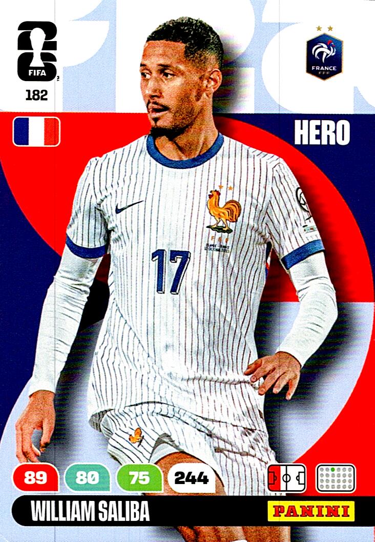 ADRENALYN WORLD CUP 2026 WILLIAM SALIBA FRANCE Nº182