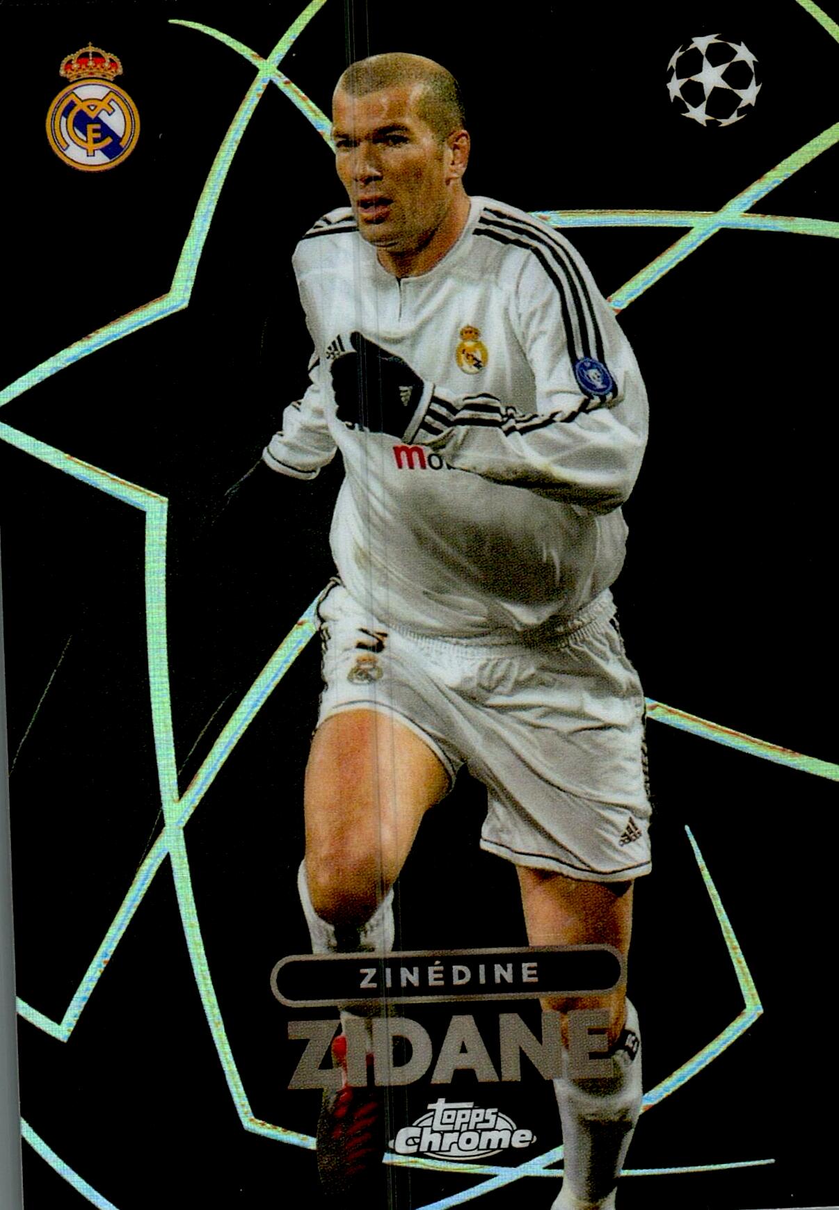 TOPPS CHROME 2023/2024 ZINEDINE ZIDANE SHADOW NºBE-9