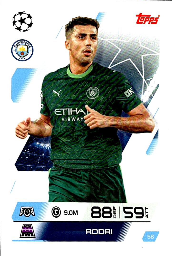 MATCH ATTAX CHAMPIONS LEAGUE 2025/2026 RODRI Nº58