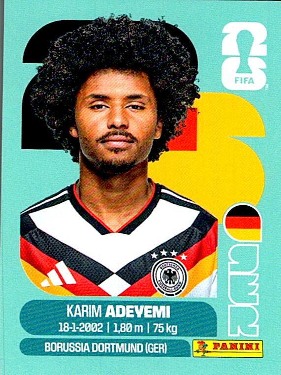 STICKERS FIFA WORLD CUP 2026 KARIM ADEYEMI NºGER 19