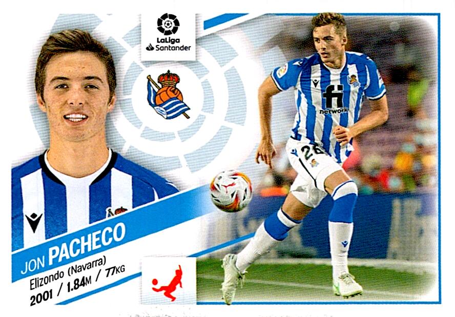 Cromo Liga Este 2022/2023 PACHECO REAL SOCIEDAD Nº6 SEGUNDA EDICION