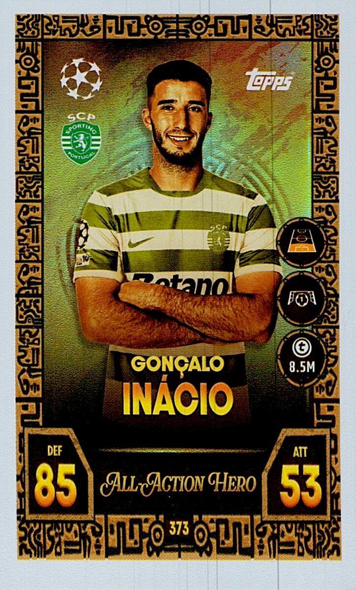 MATCH ATTAX CHAMPIONS LEAGUE 2025/2026 INACIO ALL ACTION HERO Nº373