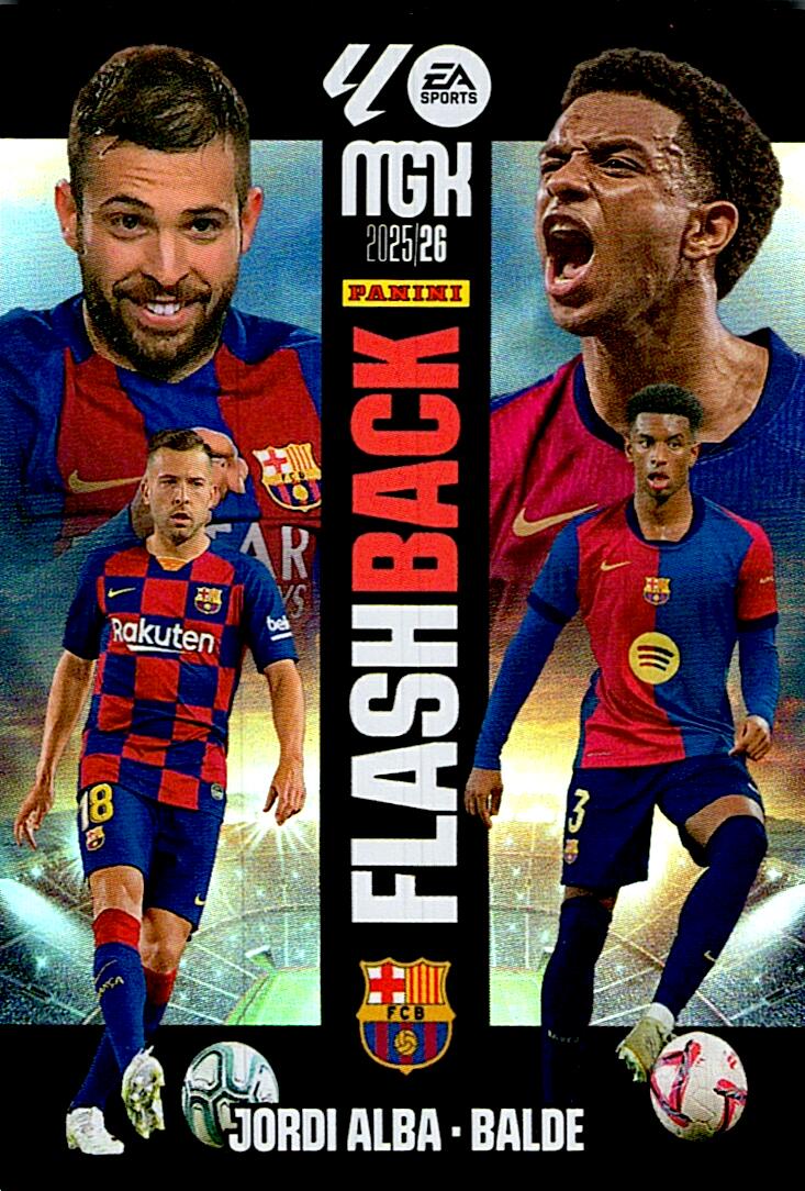 MEGACRACKS 2025/2026 JORDI ALBA / BALDE FLASH BACK Nº427