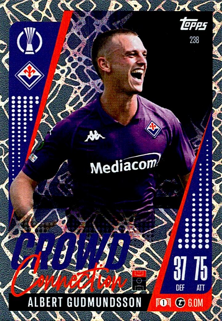Match Attax Extra 2025 Albert Gudmundsson Crowd Connection nº238