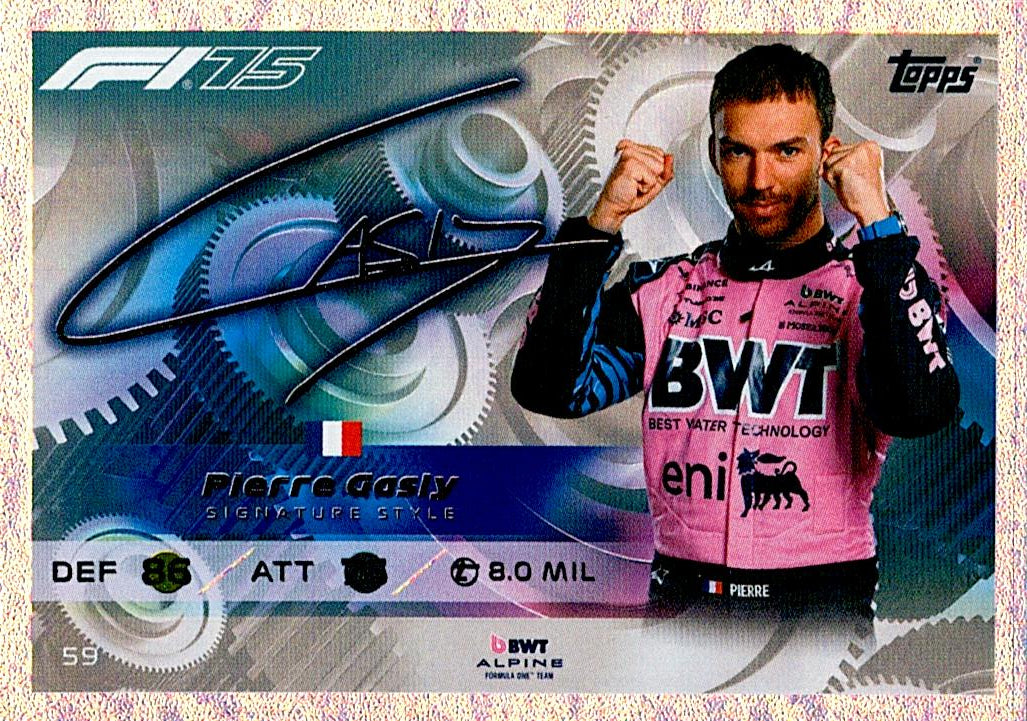 Turbo Attax 2025 PIERRE GASLY AUTO nº59