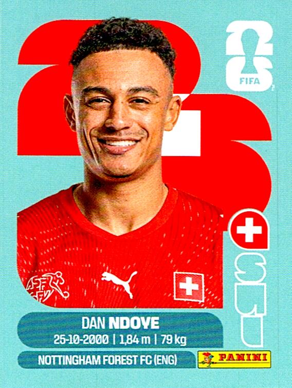 STICKERS FIFA WORLD CUP 2026 DAN NDOYE NºSUI 19
