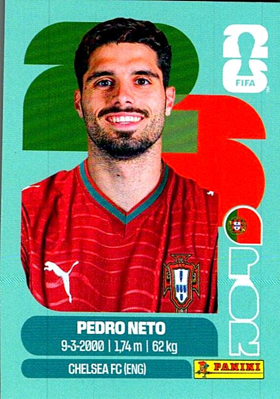 STICKERS FIFA WORLD CUP 2026 PEDRO NETO NºPOR 19