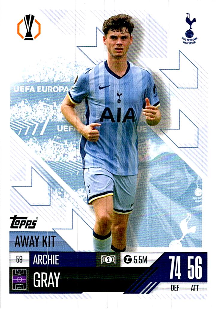 Match Attax Extra 2025 Archie Gray nº59