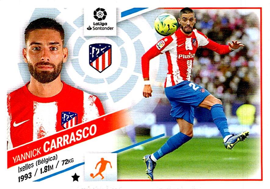 Cromo Liga Este 2022/2023 CARRASCO ATLETICO DE MADRID Nº15