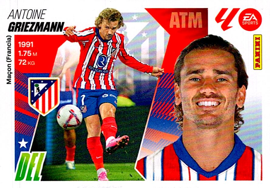 LIGA ESTE 2025/2026 ATLÉTICO DE MADRID GRIEZMANN Nº18