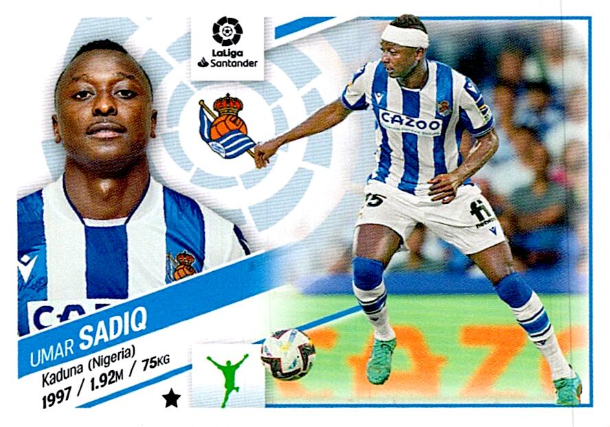 Cromo Liga Este 2022/2023 SADIQ ULTIMO FICHAJE Nº61 CUARTA EDICION