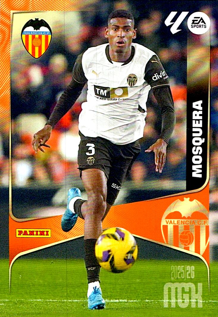 MEGACRACKS 2025/2026 MOSQUERA VALENCIA CF Nº348