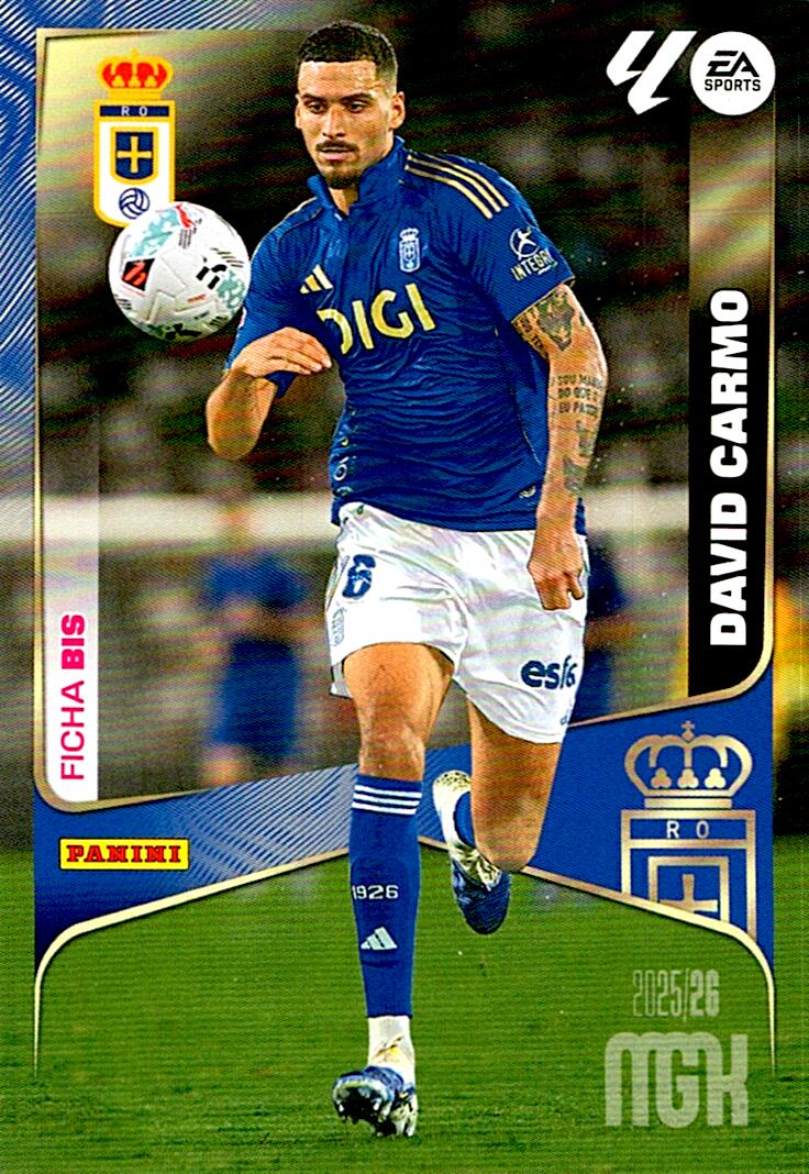 MEGACRACKS 2025/2026 DAVID CARMO REAL OVIEDO Nº276BIS TERCERA EDICION
