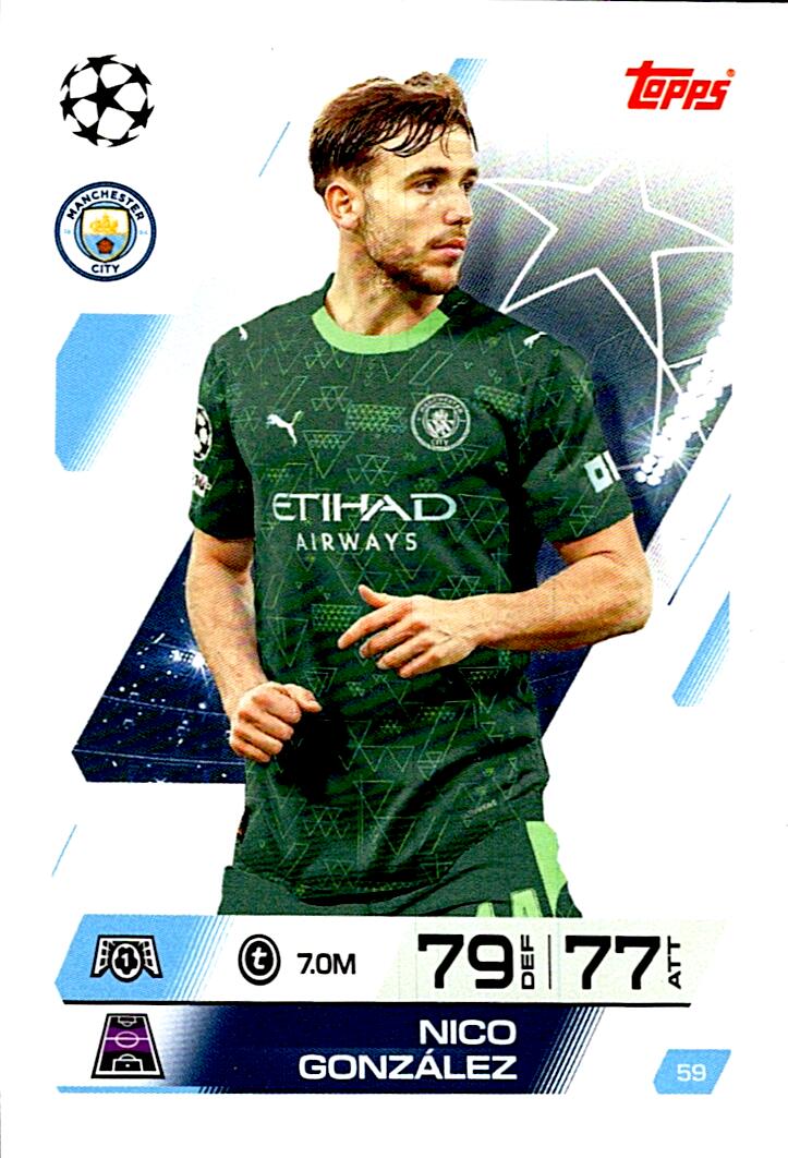 MATCH ATTAX CHAMPIONS LEAGUE 2025/2026 NICO GONZALEZ Nº59