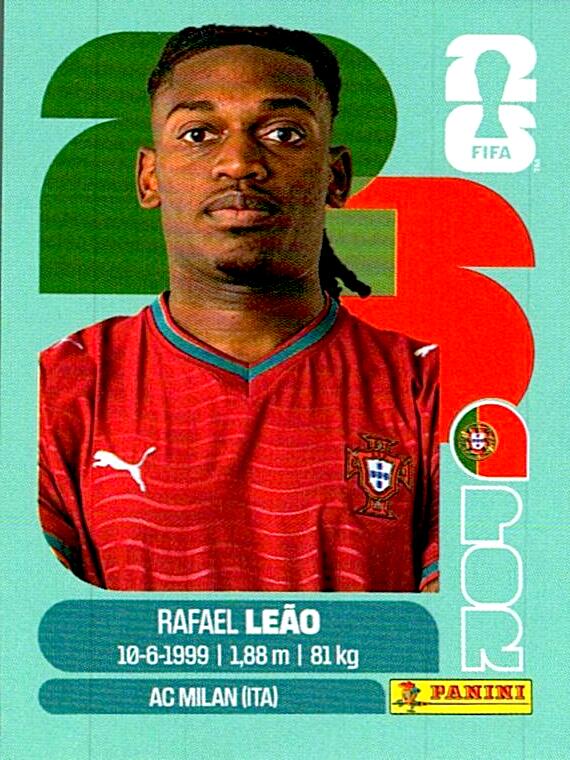 STICKERS FIFA WORLD CUP 2026 RAFAEL LEAO NºPOR 20