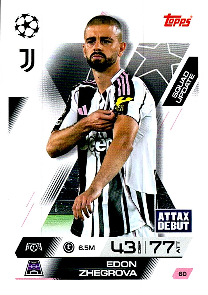 TOPPS MATCH ATTAX EXTRA 2025/26 EDON ZHEGROVA Nº60