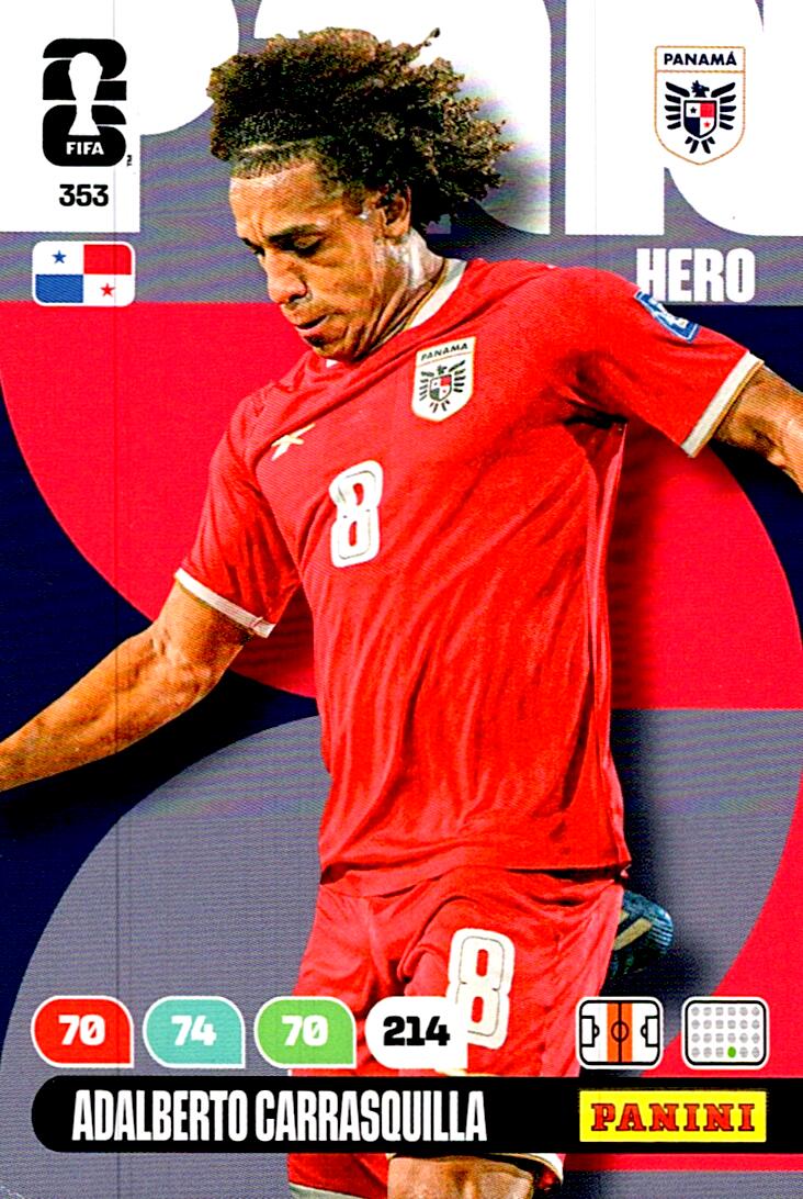 ADRENALYN WORLD CUP 2026 ADALBERTO CARRASQUILLA PANAMA Nº353