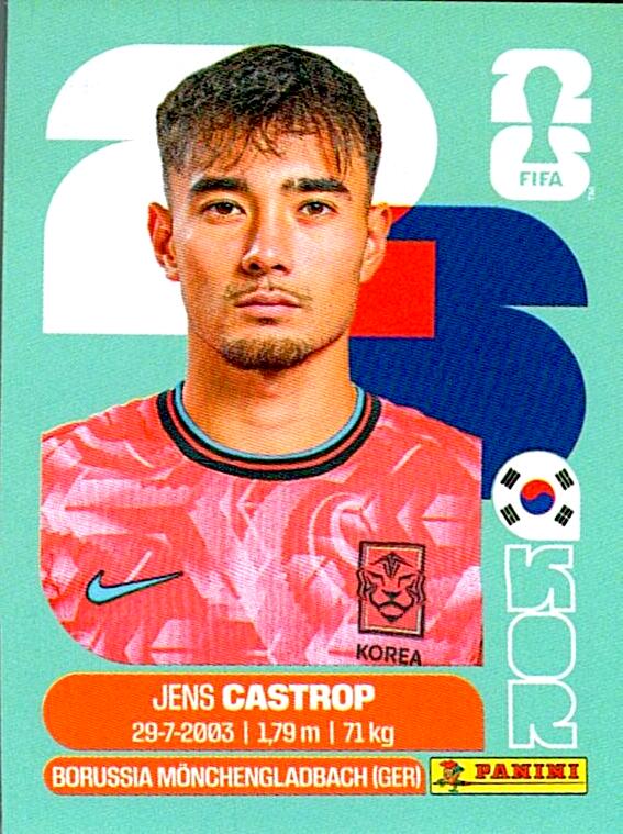 STICKERS FIFA WORLD CUP 2026 JENS CASTROP NºKOR 15