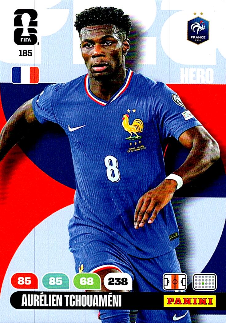 ADRENALYN WORLD CUP 2026 AURELIEN TCHOUAMENI FRANCE Nº185
