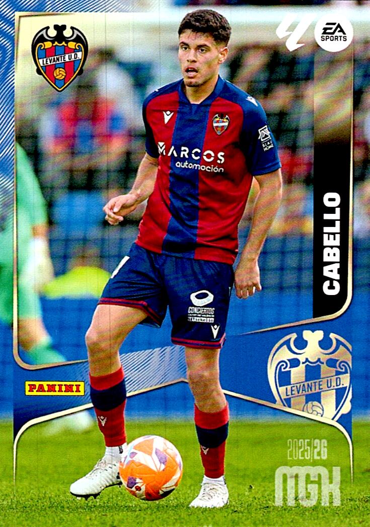 MEGACRACKS 2025/2026 CABELLO LEVANTE UD Nº204