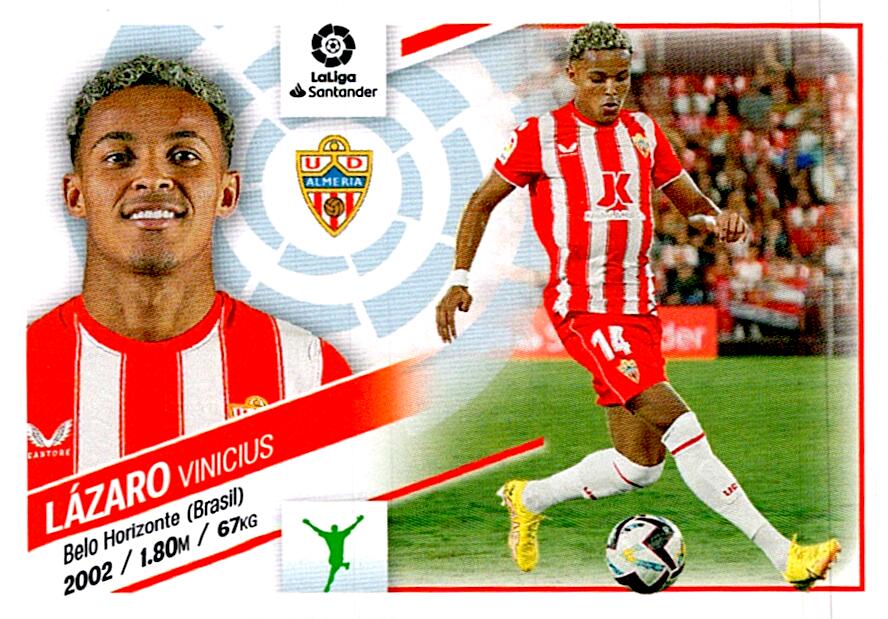 Cromo Liga Este 2022/2023 LAZARO ULTIMO FICHAJE Nº62 CUARTA EDICION