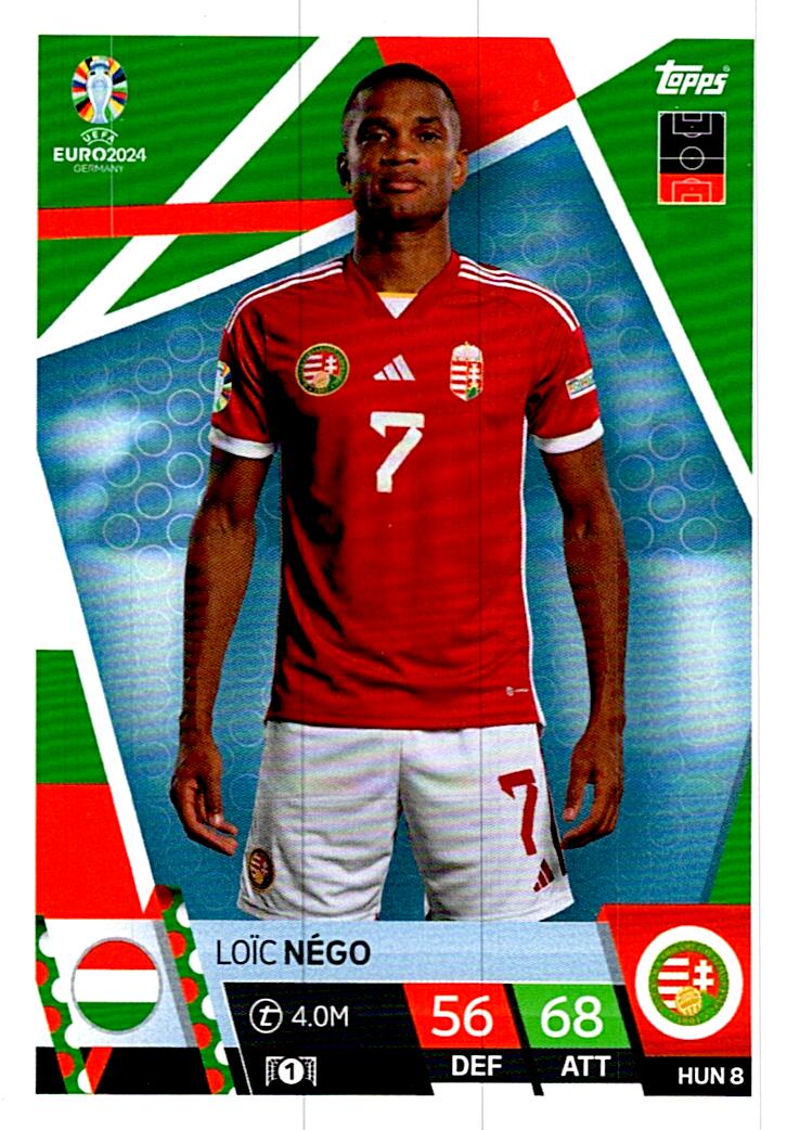 TOPPS MATCH ATTAX UEFA EURO 2024 LOÏC NEGO HUNGRIA NºHUN8