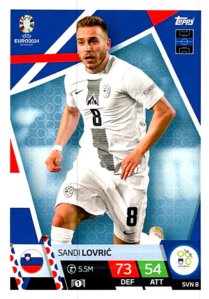 TOPPS MATCH ATTAX UEFA EURO 2024 SANDI LOVRIC ESLOVENIA NºSVN8