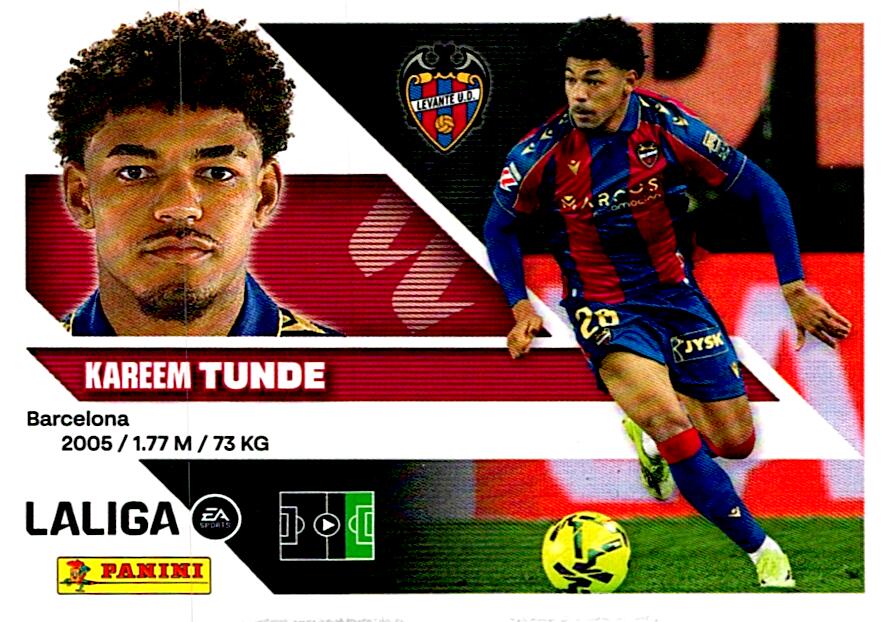 LIGA ESTE 2026/2027  LEVANTE UD KAREM TUNDE Nº16