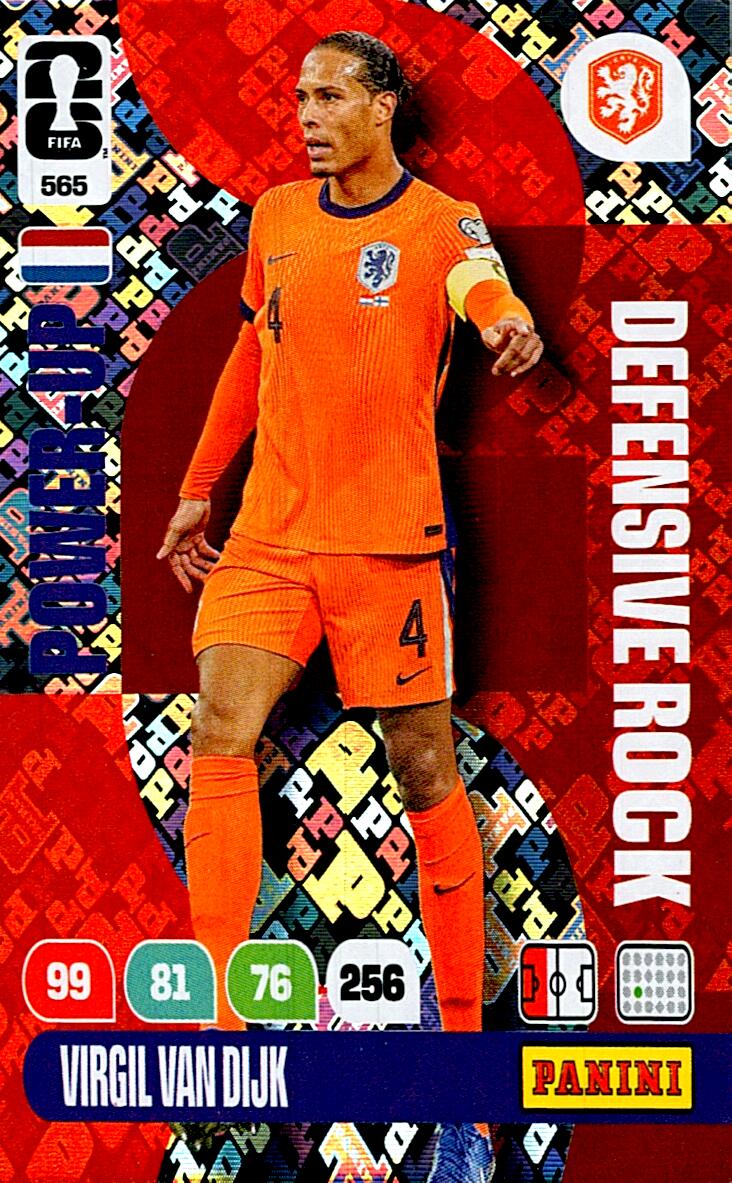 ADRENALYN WORLD CUP 2026 VIRGIL VAN DIJK DEFENSIVE ROCK Nº565