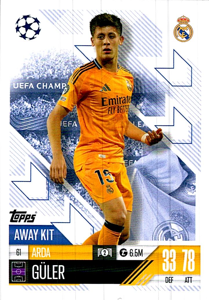 Match Attax Extra 2025 Arda Güler nº61