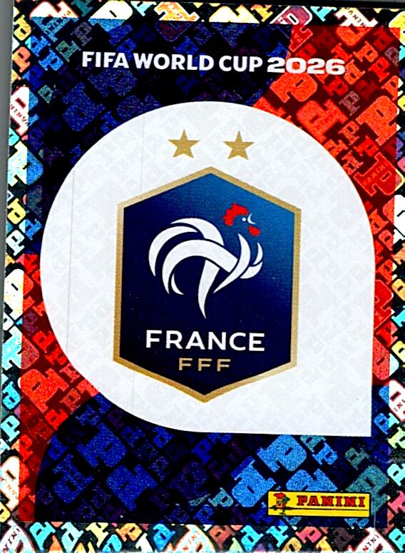 STICKERS FIFA WORLD CUP 2026 ESCUDO NºFRA 1