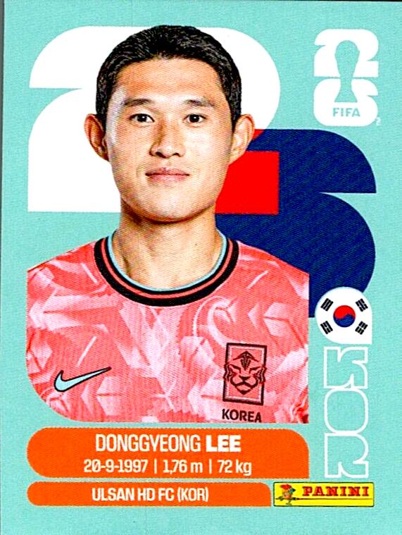STICKERS FIFA WORLD CUP 2026 DONGGYEONG LEE NºKOR 16