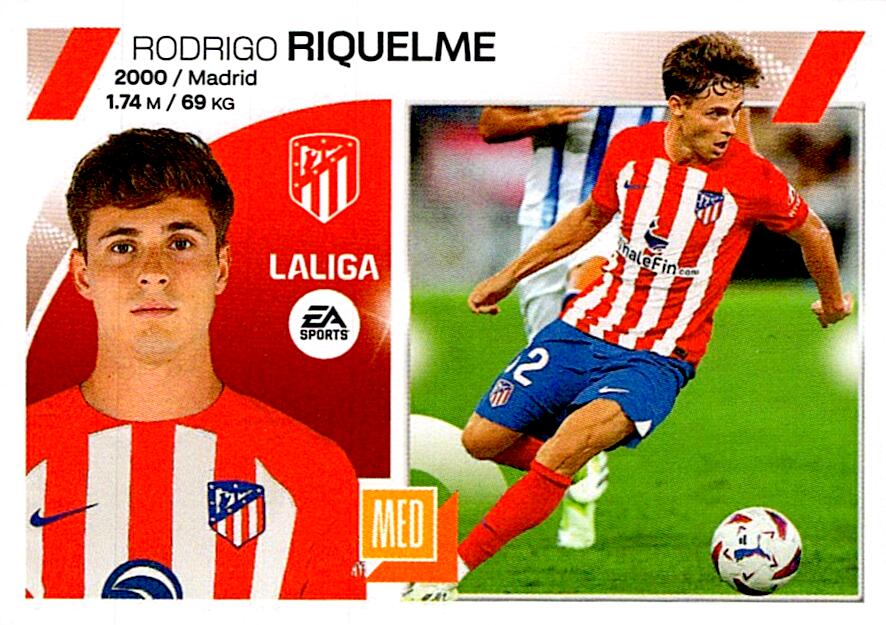 LIGA ESTE 2023/24 RIQUELME ATLETICO DE MADRID Nº16 BIS COLOCA CUARTA EDICION