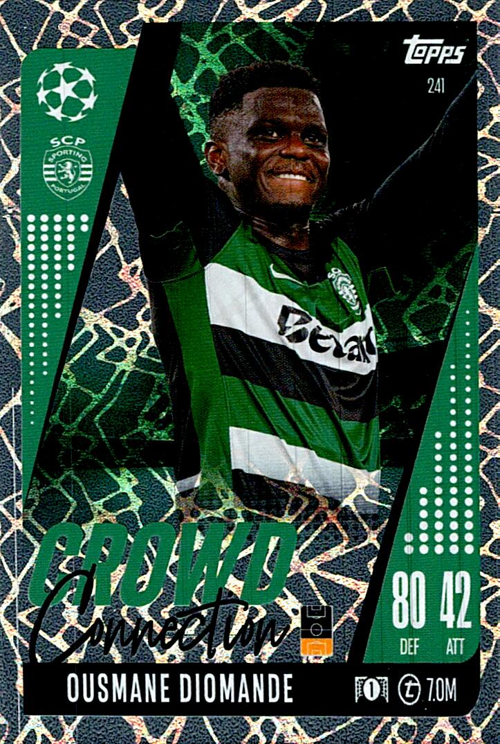 Match Attax Extra 2025 Ousmane Diomande Crowd Connection nº241