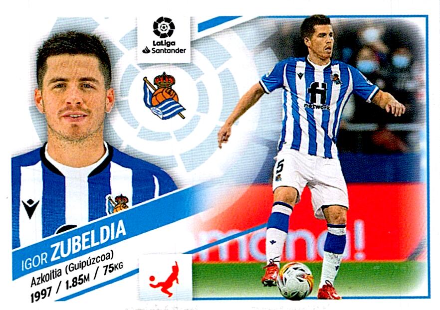Cromo Liga Este 2022/2023 ZUBELDIA REAL SOCIEDAD Nº9