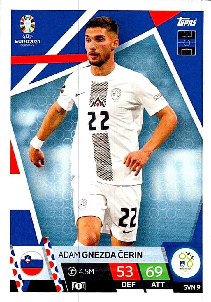 TOPPS MATCH ATTAX UEFA EURO 2024 ADAM GNEZDA CERIN ESLOVENIA NºSVN9
