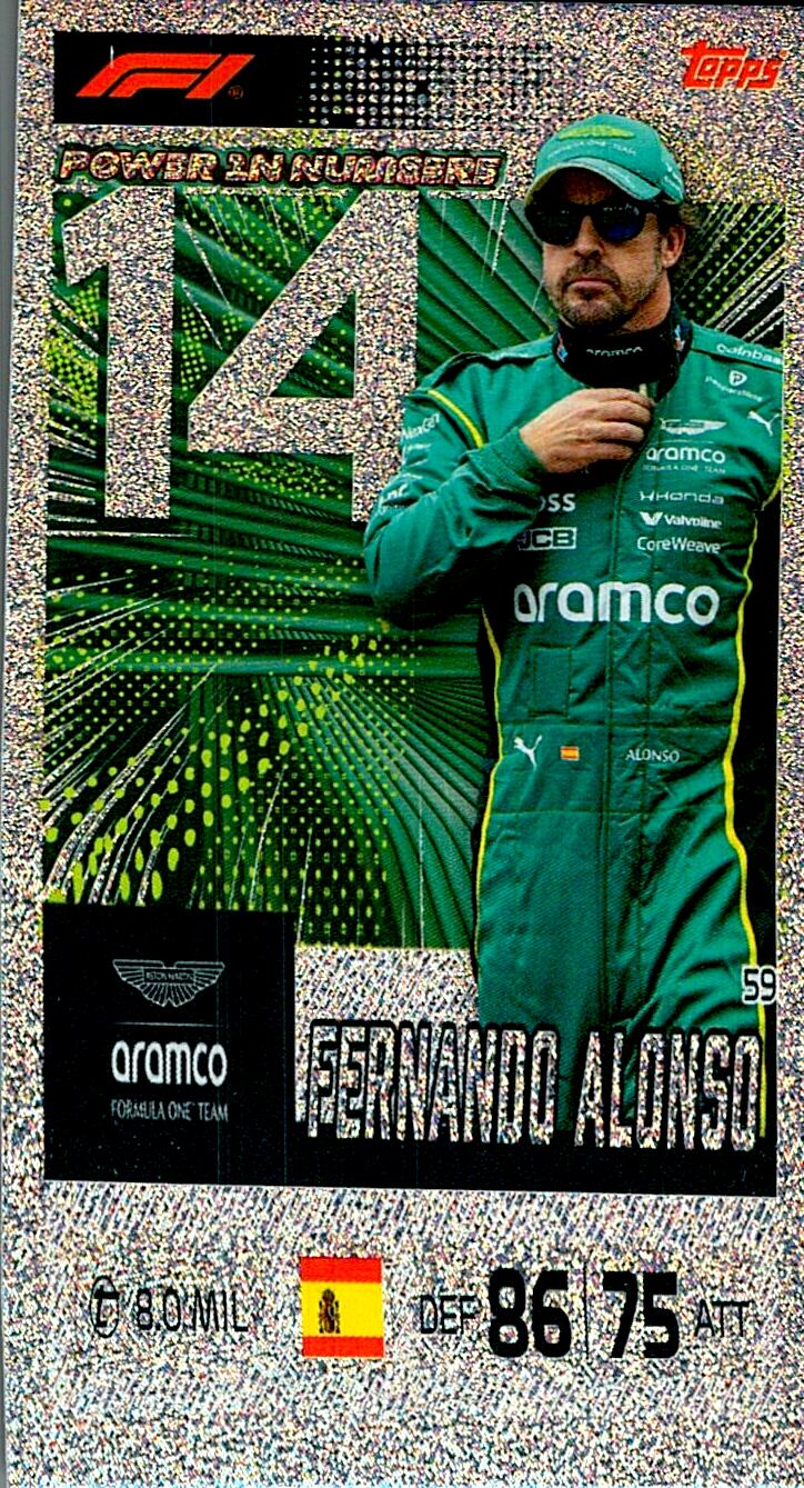 TURBO ATTAX FORMULA 1 2026 FERNANDO ALONSO Nº59